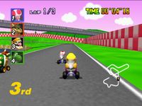 une photo d'Ã©cran de Mario Kart 64 sur Nintendo 64